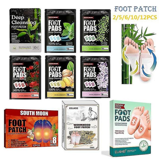 Csccv 10pcs Detox Foot Patches Pads Body Toxins Wormwood Artemisia Argyi Feet Slimming Cleansing Herbal mint 10pcs on Productcaster.