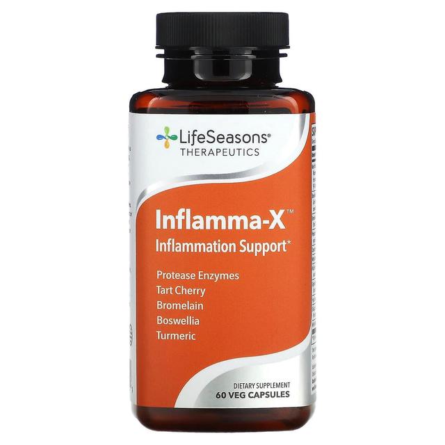 LifeSeasons, Inflamma-X, Suporte à Inflamação, 60 Cápsulas Veg on Productcaster.