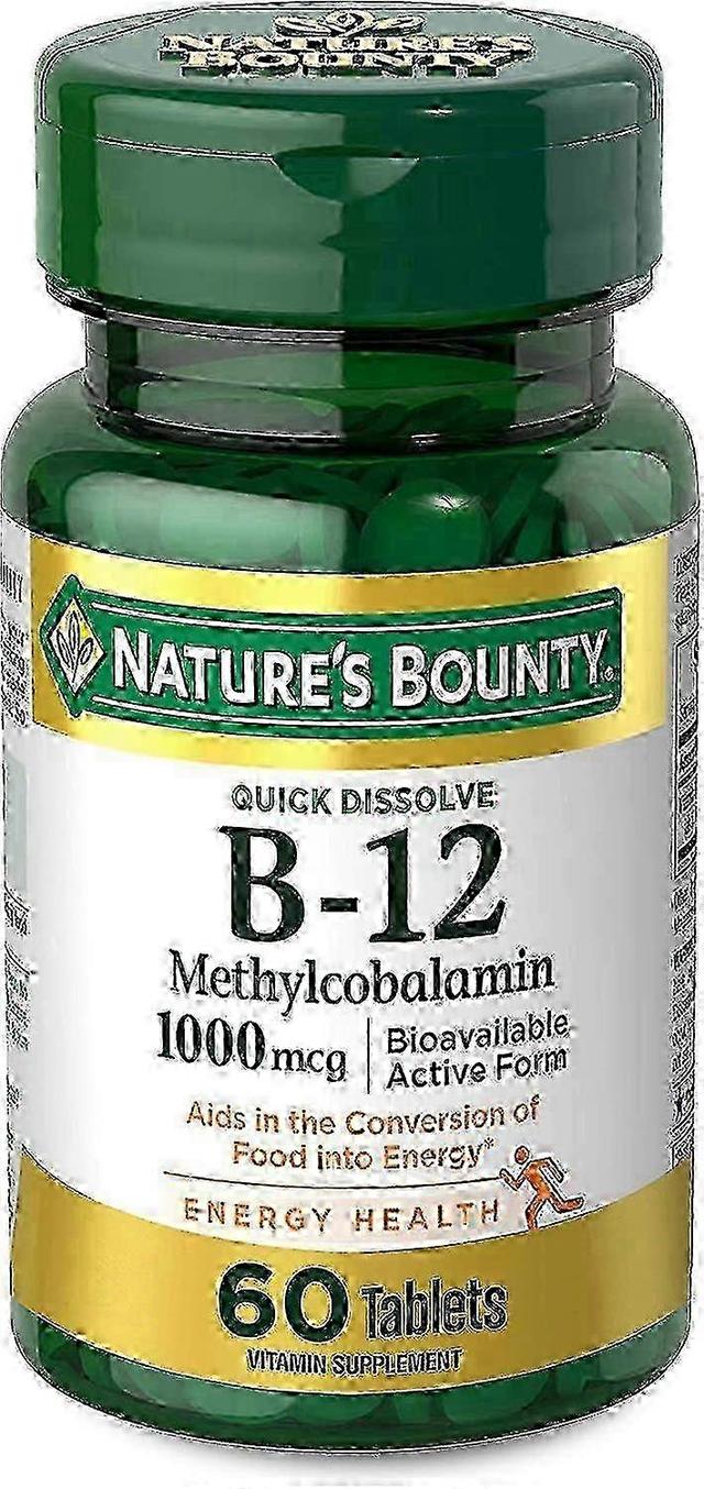 Natures Bounty Príroda ' s Bounty vitamín b-12 metylkobalamín, 1000 mcg, tablety, 60 EA on Productcaster.