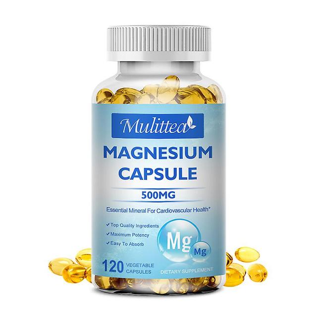 Visgaler Magnesium Capsules 500mg For Supports Muscle, Joint, And Heart Health Maximum Absorption Magnesium Glycinate Supplement 1 Bottle 120pcs on Productcaster.