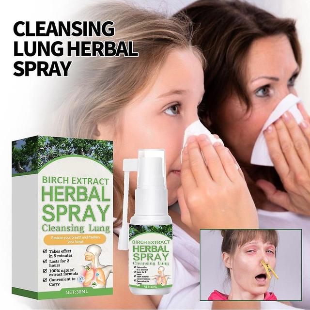 Frusde Herbal Lung Cleansing Spray, Herbal Lung And Breathing Spray, rensar lungorna från avfall och slem, främjar lunghälsan 3st on Productcaster.