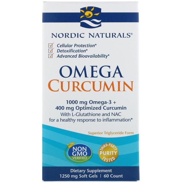 Nordic Naturals, Omega Curcumin, 1,250 mg, 60 Soft Gels on Productcaster.