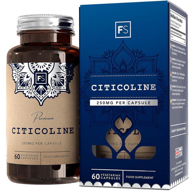 Citicoline CDP Cholín (250mg) 60 Kapsúl 3 Bottles (180 Capsules) on Productcaster.