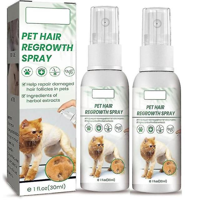 Pet Hair Growth Supplements Spray, natuurlijke ingrediënten helpen de hergroei van de vacht als gevolg van een operatie of ziekte, Pet Hair Regrowt... on Productcaster.