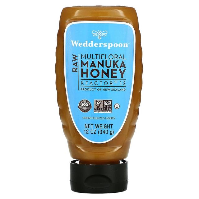 Wedderspoon, Raw, Multiflorale Manuka Honing, KFactor 12, 12 oz (340 g) on Productcaster.