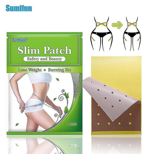 10st / parti Slim Patch Burning Fat Patches Bantning Klistermärke Håll dig i form viktminskning produkt Kinesisk växtbaserad medicinsk gips on Productcaster.