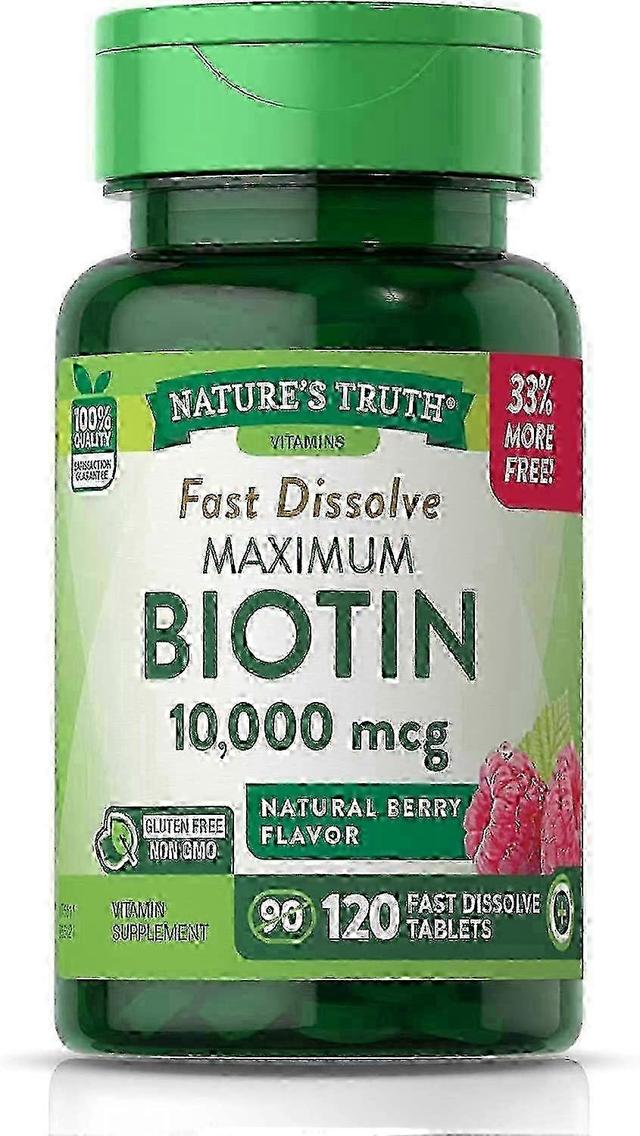 Nature's truth ultra biotin, 10000 mcg, tablets, natural berry, 120 ea on Productcaster.