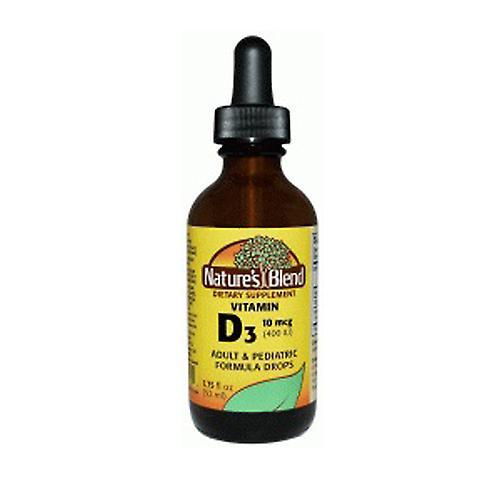 Nature's Blend Vitamin D3 Liquid With Dropper,10 mcg (400IU) ,1.75 Oz (Pack of 1) on Productcaster.