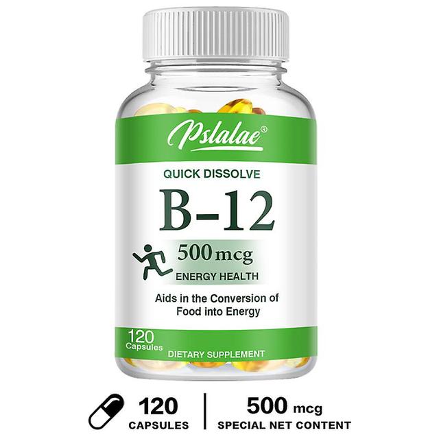 Vorallme doplnok vitamínu B12 500 mcg Optimálna absorpcia podporuje metabolizmus chráni nervový systém a krvné bunky 120 Capsules on Productcaster.