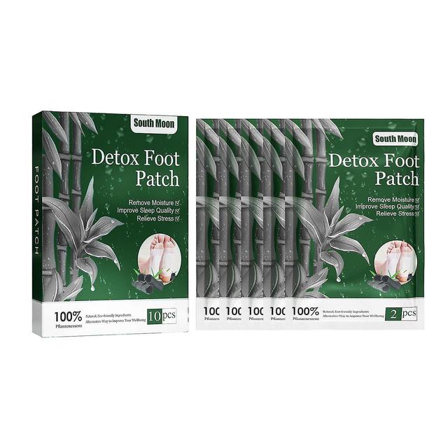 Natural Herbal Detoxs Foot Patches Pads Body Toxins Feet Slimming Deep-cleansing - 10pcs on Productcaster.