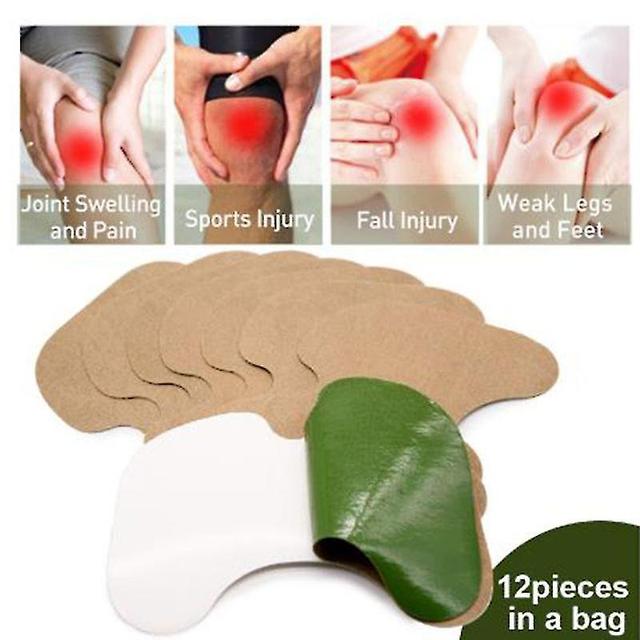 12 Pieces Of Medical Wormwood Extract Plaster For Knee Joint Pain Relief on Productcaster.