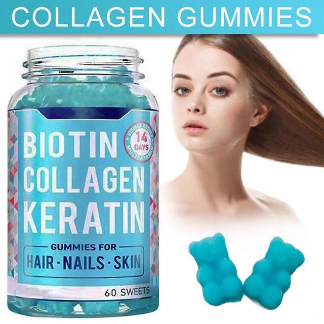 Haargroei Gummies w / Biotine Collageen Keratine Multivitamine voor Nagels BF 1 doos on Productcaster.