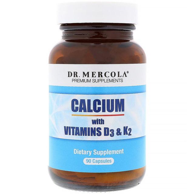 Dr. Mercola, Calcium with Vitamins D3 & K2, 90 Capsules on Productcaster.