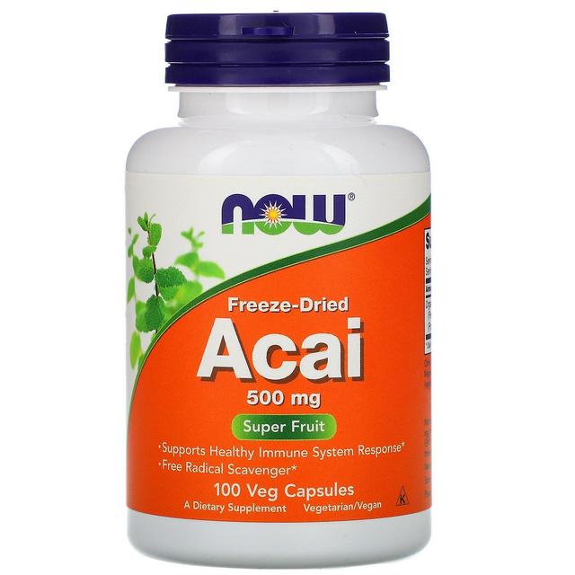 Now Foods, Açaí liofilizado, 500 mg, 100 Veg Cápsulas on Productcaster.