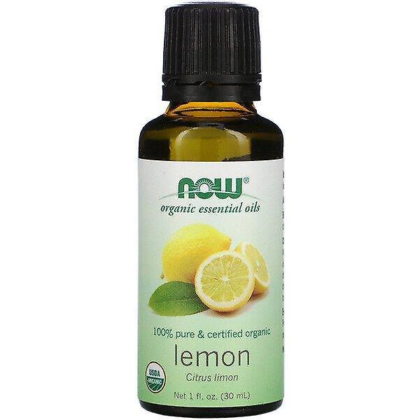 NOW Foods Agora Alimentos, Óleos Essenciais Orgânicos, Limão, 1 fl oz (30 ml) on Productcaster.