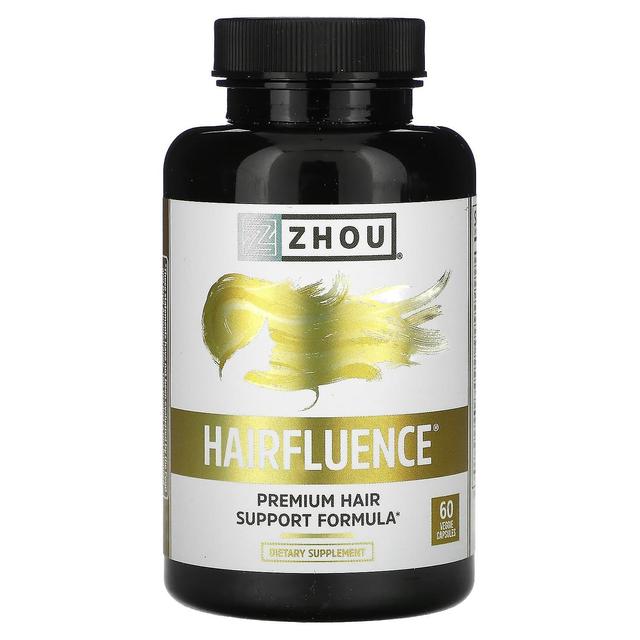 Zhou Nutrition, Hairfluence, Premium Hair Support Formula, 60 Veggie Capsules on Productcaster.