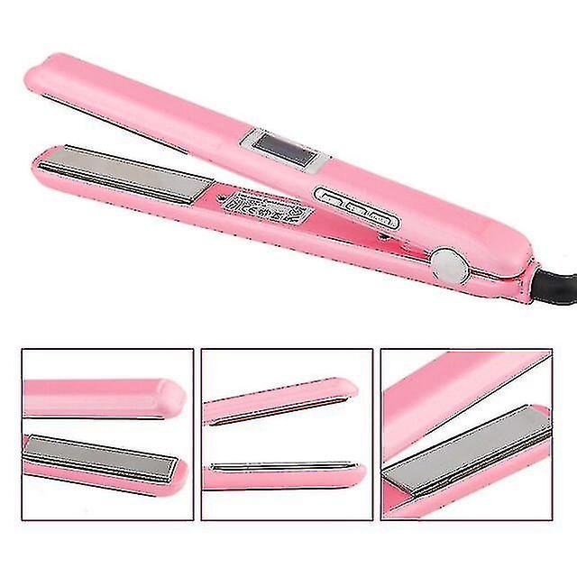 Portable Lcd Ultrasonic Infd H Care Iron Keratin Recover H Damad H Tool Rep Pink on Productcaster.