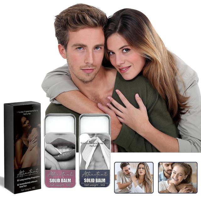 Bálsamo sólido de feromônio romântico, perfume de bálsamo sólido para mulheres homens, feromônios para atrair mulheres homens mulheres-homens on Productcaster.