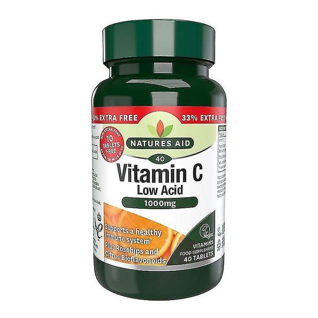 Natures Aid Nature's Aid Vitamin C 1000mg Low Acid Tablets 40 (13215) on Productcaster.