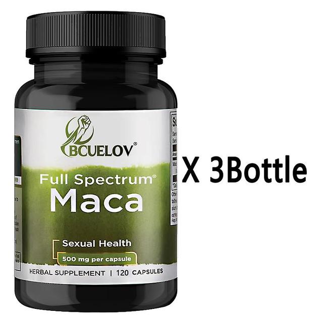 Vorallme Full Spectrum Maca 500mg podporuje mužskú vitalitu, hormonálnu rovnováhu, výdrž, zmierňuje únavu, zlepšuje kvalitu spermií 120ks-3 A bottle on Productcaster.