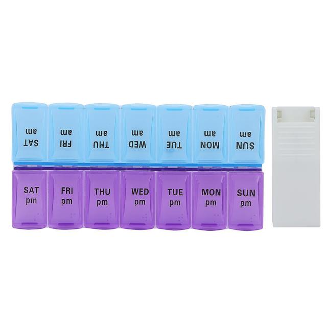 7 Days AM PM Pills Case - Weekly Pills Organizer for Capsule Supplements and Vitamins - Travel Pills Box on Productcaster.