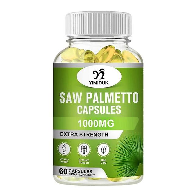 Sofirn Saw Palmetto Supplement - Promotes Men's Prostate Health - Blocks DHT and Prevents Hair Loss Gluten Free Non-GMO 120 Capsules 1 Bottles 60 pcs on Productcaster.