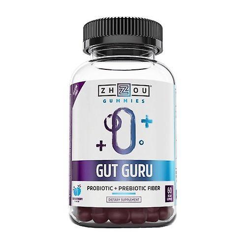 Zhou Nutrition Gut Guru Probiotic Gummies, 60 Count (Pack of 1) on Productcaster.