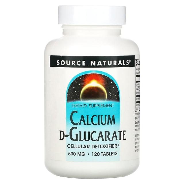 Source Naturals, Calcium D-Glucarate, 500 mg, 120 Tablets on Productcaster.