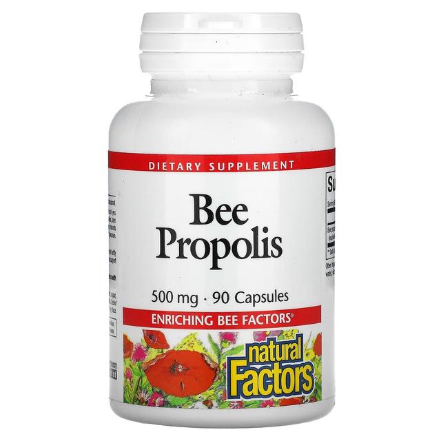 Natural Factors, Bee Propolis, 500 mg, 90 Capsules on Productcaster.