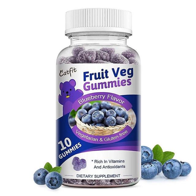 Visgaler Natural Blueberry Gummies Enhance Memory &slow Down Aging Anthocyanin Vitamin And Dietary Fiber Supplementation 10PCS on Productcaster.