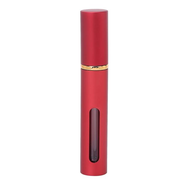 10ml Mini Refillable Alumite Visible Leakproof Roll On Perfume Bottle (Red) on Productcaster.