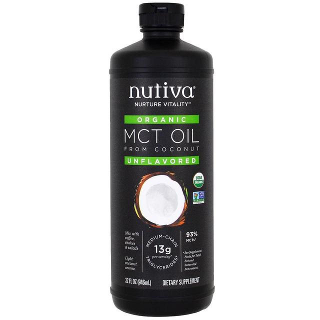 Nutiva, Organic MCT Oil From Coconut, Unflavored, 32 fl oz (946 ml) on Productcaster.