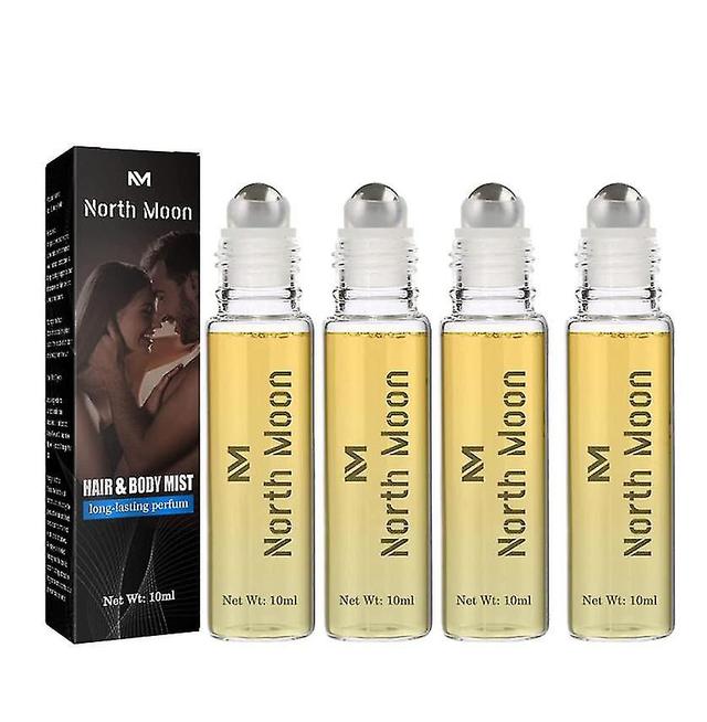 4 Stück Pheromon-Rollperlen-Parfüm, Pheromonöl, Pheromon-infundiertes ätherisches Ölparfüm Köln, emotionales Atmosphärenparfüm für Männer und Women_ on Productcaster.