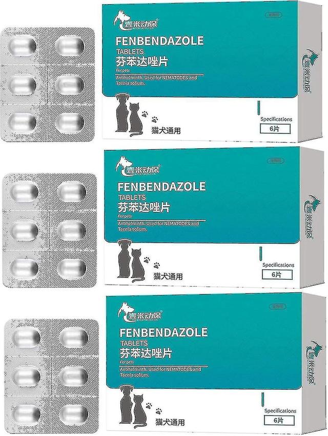 Mike 3boxes Fenbendazole Tablets 6 Tablets Boxed Pet Internal Deworming Drug Dog And Cat Deworming Drug Hookworm wow ff b2 ko on Productcaster.