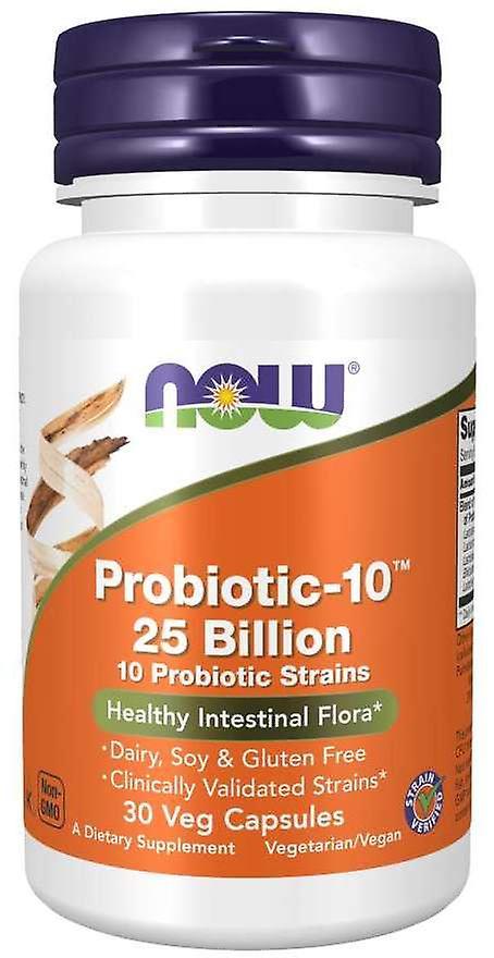 Now Foods Probiotic-10 25 Billion 30 Capsules 30 gr on Productcaster.