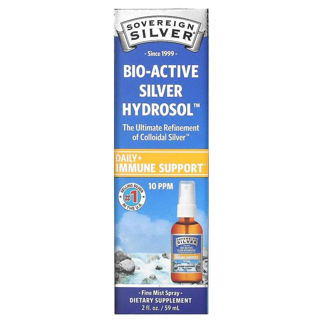 Sovereign Silver, Bio-Active Silver Hydrolat, Spray z drobną mgłą, 10 ppm, 2 fl oz (59 ml) on Productcaster.