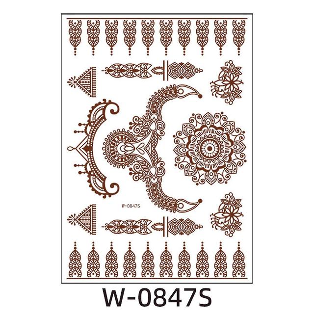 Scacv Temporary Tattoo Sticker Waterproof Diy Body Tattoo Patch Long Lasting Personalized Sticker 0847S on Productcaster.