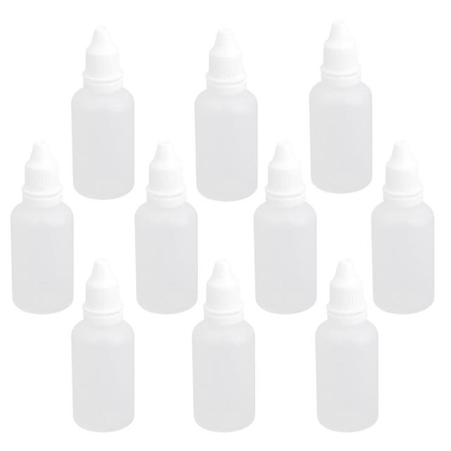 10x Empty Squeezable Dropper Bottle Screw Cap For Eye Drops Lab Liquid 30ml on Productcaster.