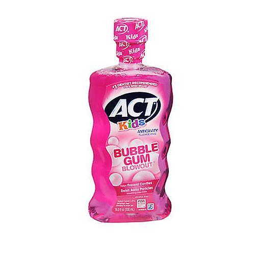 Act ACT Kids Anticavity Fluoride Rinse, Bubblegum Blowout 16.9 Oz (balenie po 1) on Productcaster.