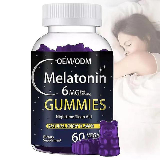 Melatonin 6mg Verbessern Sie den Schlaf Gummibärchen Immunergänzung Vitaminhormon Gummies on Productcaster.