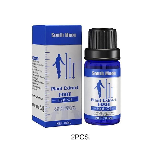 2-Pack Height Growth Foot Oil - Herbal Blend, Bone Cell Growth, 10ml each 2PCS on Productcaster.