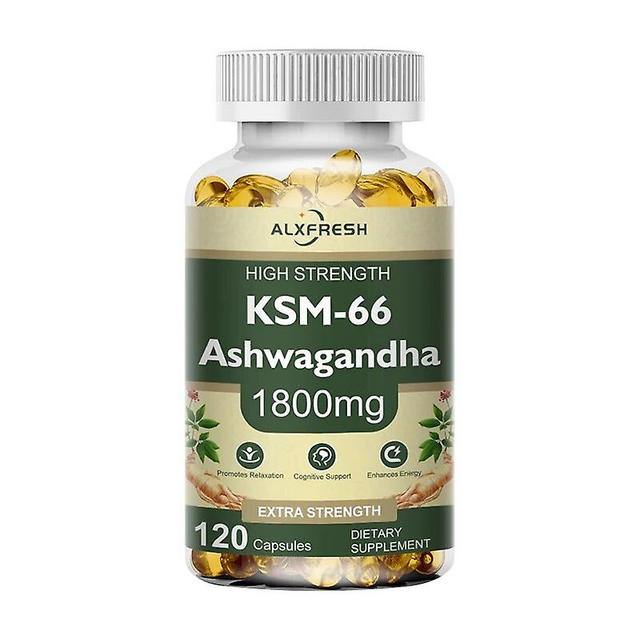 Visgaler Natural Ashwagandha Capsules - Support The Immune System Supplement For Health Energy & Endurance Supplements 120PCS on Productcaster.