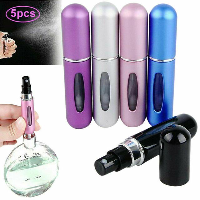 Boomersun Pack Of 5 Perfume Atomizers, Portable Able Perfume Bottles (5ml) on Productcaster.