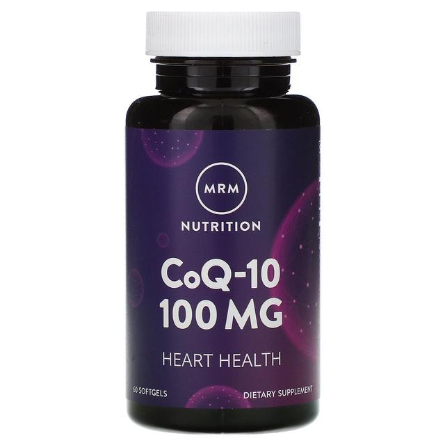 MRM, Nutrizione, CoQ-10, 100 mg, 60 Softgel on Productcaster.