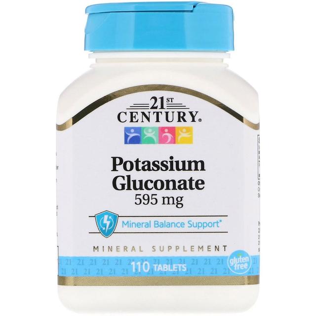 21st Century, Potassium Gluconate, 595 mg, 110 Tablets on Productcaster.