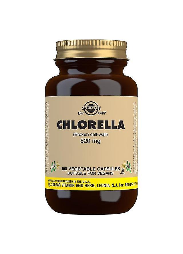 Solgar Chlorella 520 mg Gemüsekapseln Packung mit 100 Stück on Productcaster.