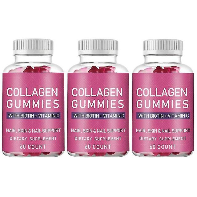 3x Hair Growth Gummies Biotin Collagen Keratin Multivitamin For Hair Nails & Skin [XH] on Productcaster.