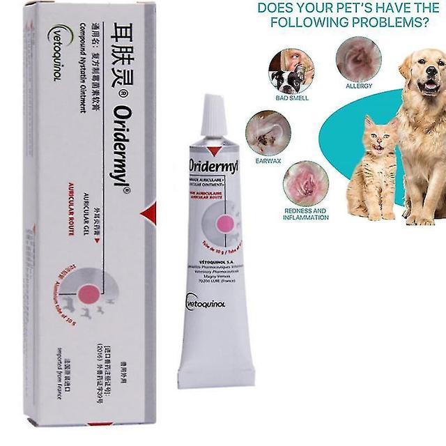 1-3x Ohrgeruch und Juckreiz Behandlung Creme Hunde und Katze Haustiere mit Ohrmilben-Otitis cn 1pcs on Productcaster.