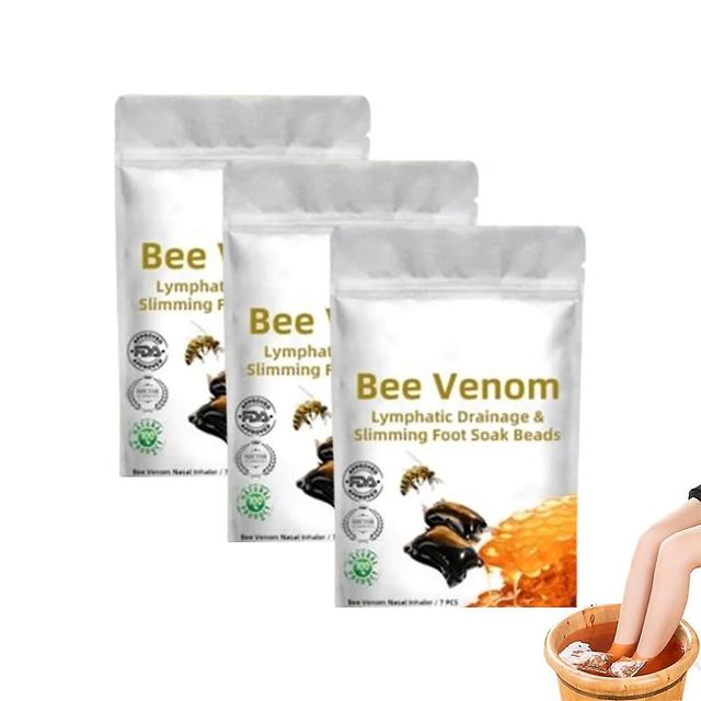 Zjrui Abelha Venom Drenagem Linfática & Emagrecimento Pé Soak Bead, Bee Venom Foot Bath Beads, Bee Venom Body Detox Foot Bath Beads 3 saco -21pcs on Productcaster.