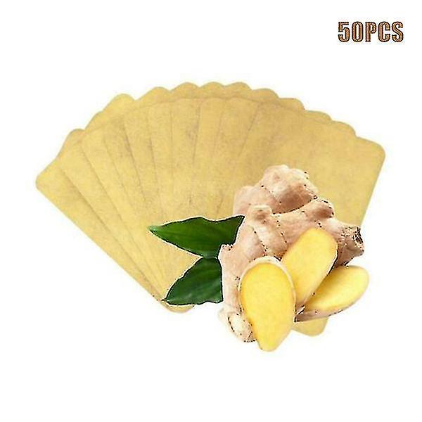 2023-10/20/50pcs Herbal Ginger Patch Nature Solutions Ginger Extract Foot Pads Relieve_b on Productcaster.